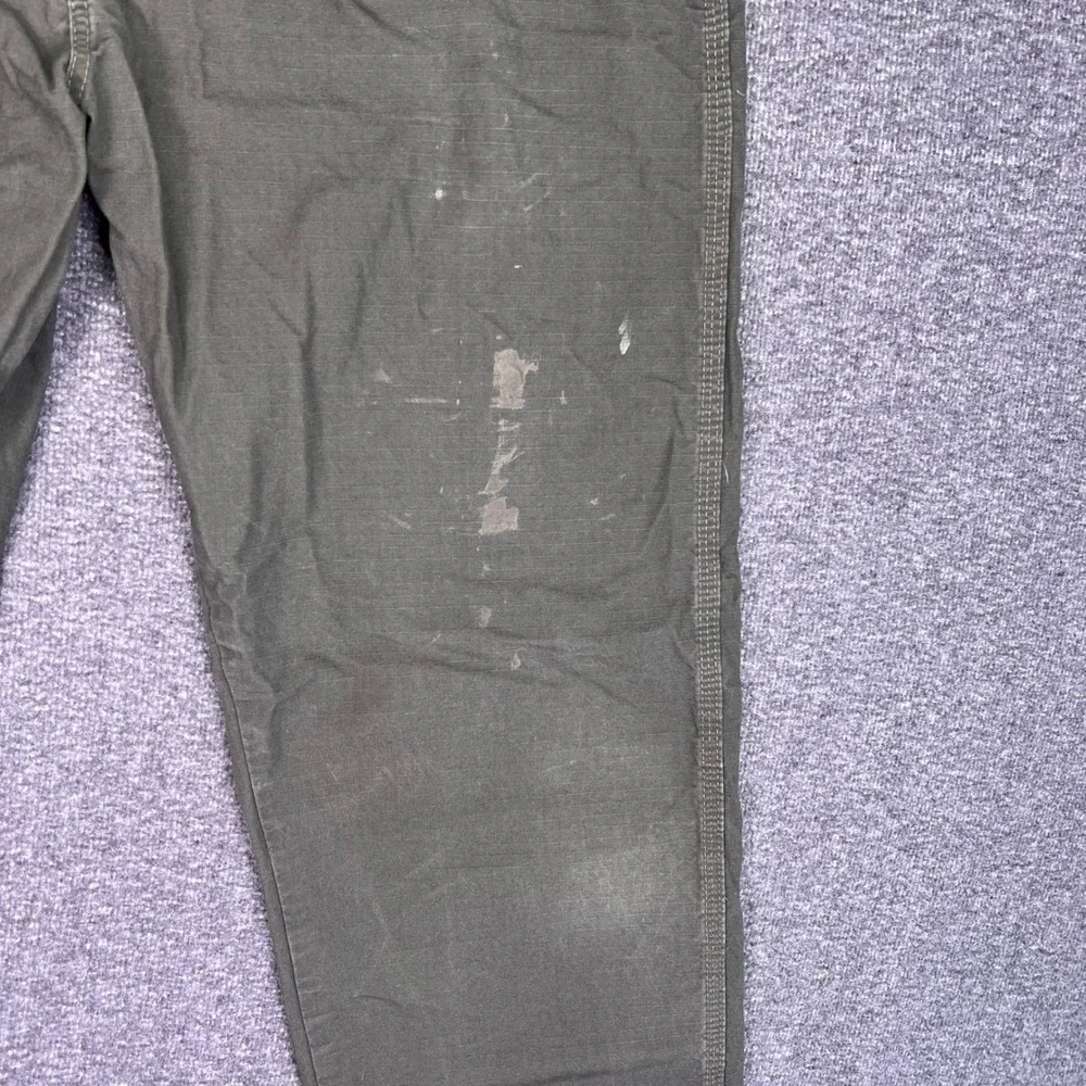 Wrangler Riggs Workwear Pants Mens 38x32 Green Ripstop Utility Painter Carpenter